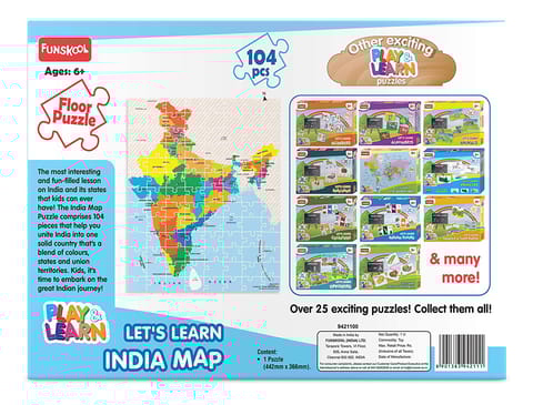 Funskool Let's Learn India Map