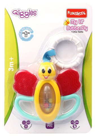 Giggles My Lil' Butterfly Teether Rattle