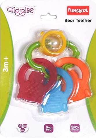 Giggles Bear Teether Rattle