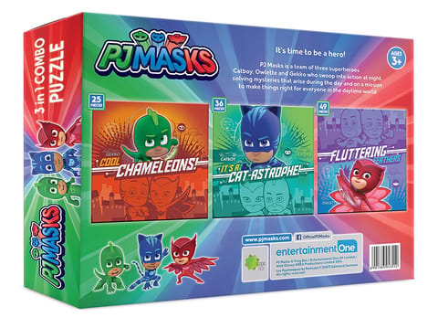 Funskool PJ Masks 3 in 1 Combo Puzzles