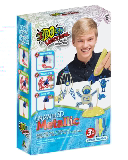 IDO3D 3 Pen Set Metallic