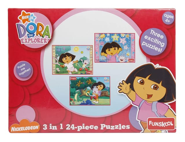 Funskool Dora 3 in 1 Puzzle