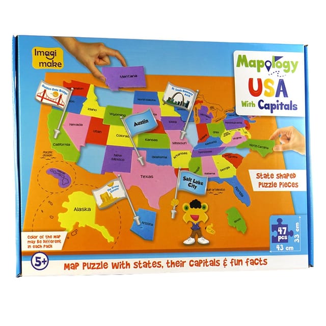 Imagimake Mapology USA with Capitals