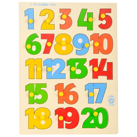 Skillofun 1-20 Number Shape Tray