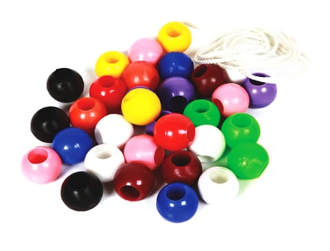 SKILLOFUN - BEADS PLASTIC - ROUND