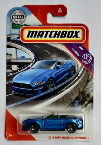 Matchbox Basic Car Assortment MBX Highway Ford Mustang Convertible