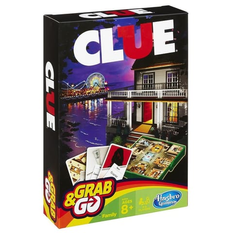 HASBRO CLUE GRAB & GO GAME