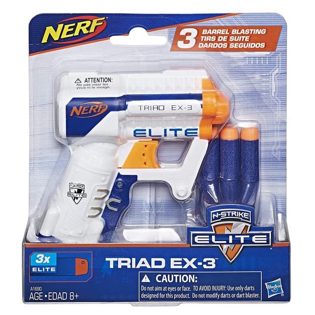 NERF N Strike Elite Triad Ex-3 Blaster