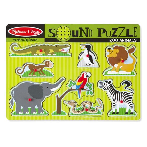 Melissa & Doug Zoo Animals Sound Puzzle