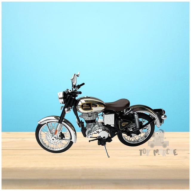 Maisto Royal Enfield Classic 350 Chrome Black 1:12