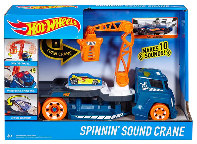 Hot Wheels Spinnin Sound Crane