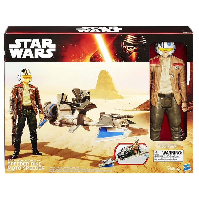 Hasbro Star Wars Poe Dameron and Speeder Bike