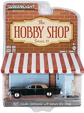 Greenlight Hobby Shop Series 11 - 1965 Lincoln Continental with Woman in a Dress