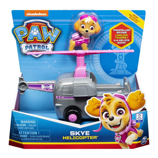 Paw Patrol Skye's Helicopter Vehicle with Skye Figure