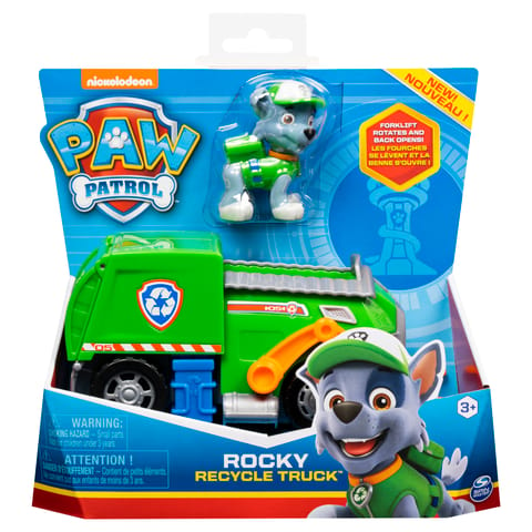 Paw Patrol Rocky Recycle Truck with Rocky Figure