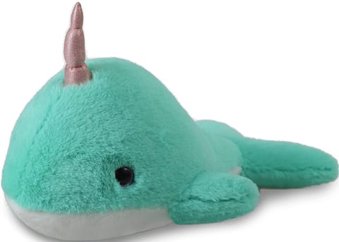 Mirada Narwhal with Glitter Eyes Green