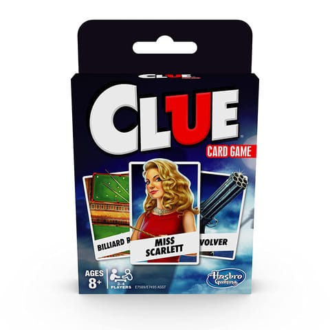Hasbro Gaming Clue Card Game