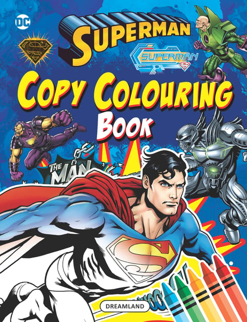 Superman Copy Colouring Book