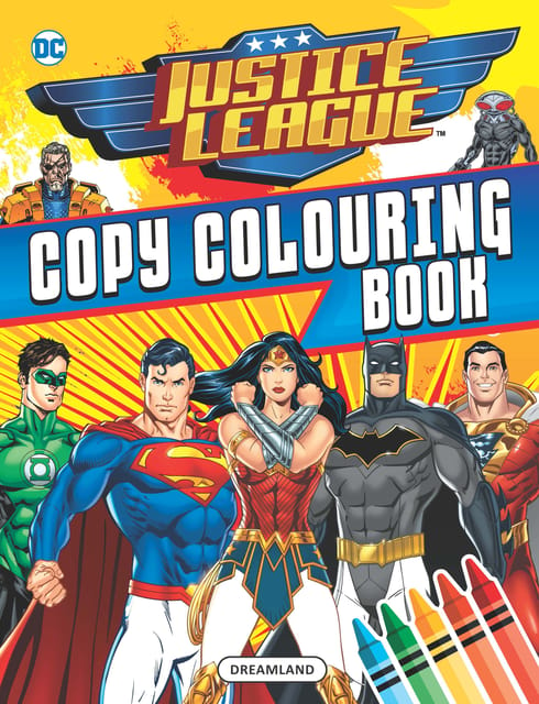 Justice League Copy Colouring Book