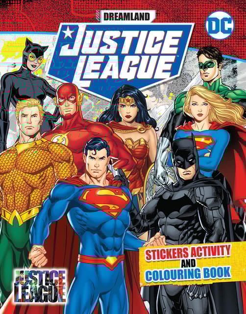Justice League Stickers Activity and Colouring Book