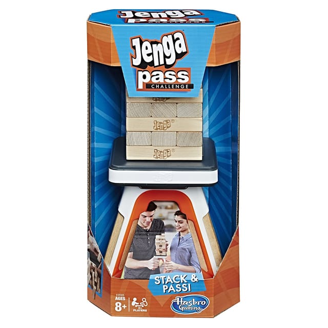 Hasbro Jenga Pass Challenge Stack and Pass