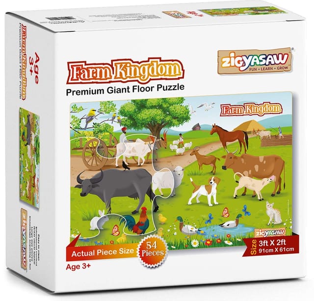 Zigyasaw Farm Kingdom Premium Giant Floor Puzzle