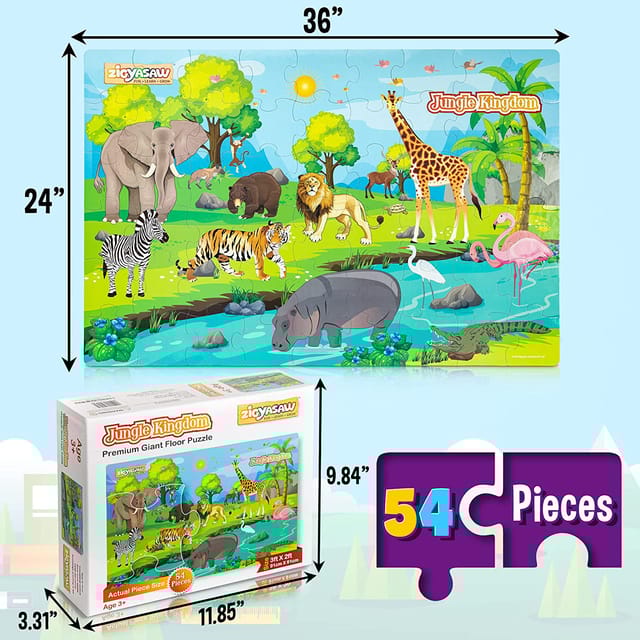 Zigyasaw Jungle Kingdom Premium Giant Floor Puzzle