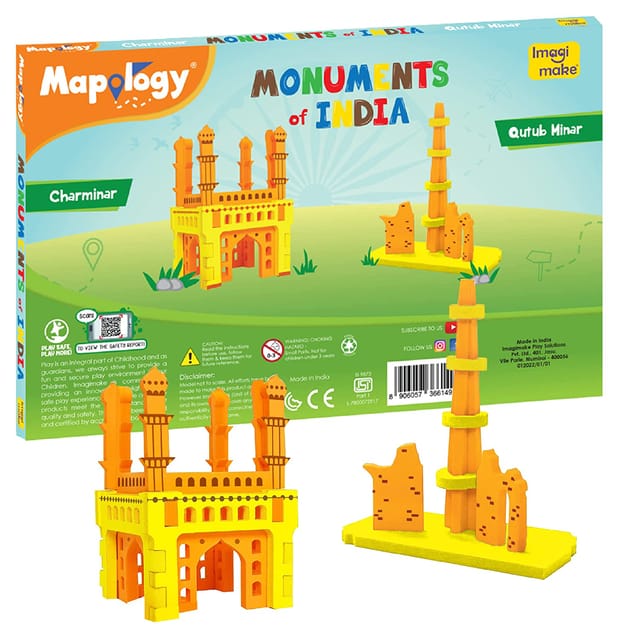 Imagimake Mapology Monuments of India - Charminar & Qutab Minar