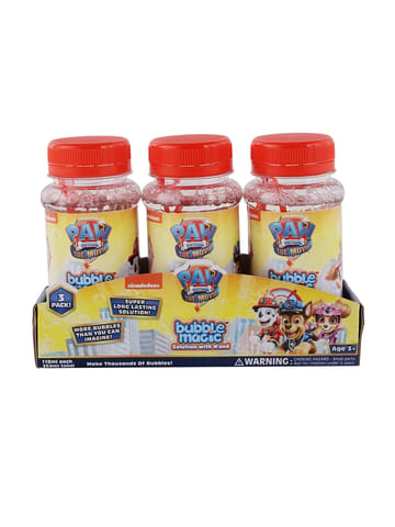 Bubble Magic 3 Pack 118 ML Solution with Wand PAW Patrol