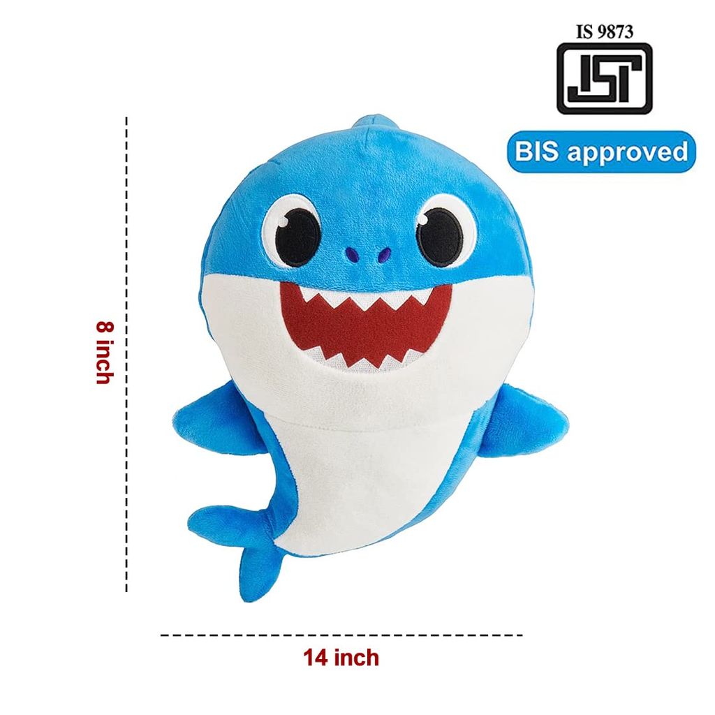 Pinkfong Baby Shark Singing Plush Toy 8 Inch Daddy Shark
