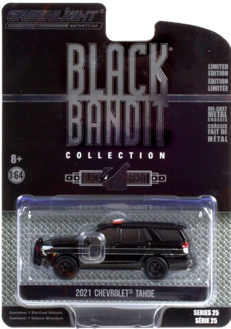 Greenlight Die Cast Black Bandit 2021 Chevrolet Tahoe