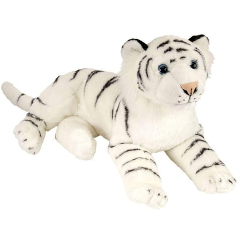 Wild Republic Laying White Tiger 16"