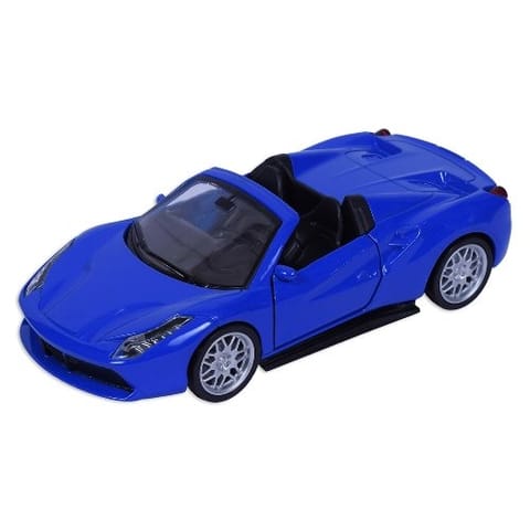 Road Burner Diecast Metal Racers Pull back car Blue