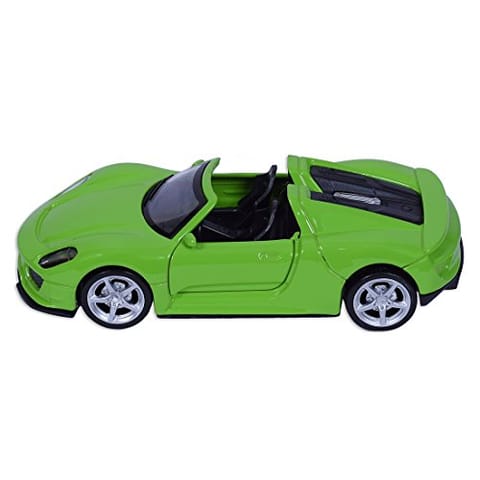 Road Burner Diecast Metal Racers Pull back car Green