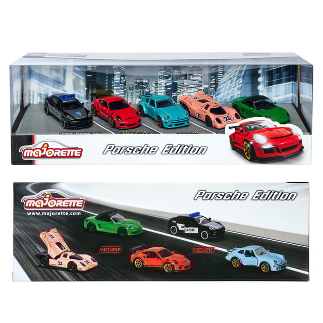 Majorette Die Cast Porsche Edition 5 Car pack
