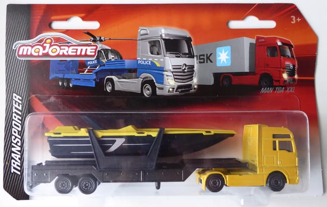 Majorette Die Cast Transporter MAN TGA XXL Yellow