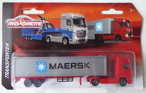 Majorette Die Cast Transporters Mercedes Benz Actros Maersk