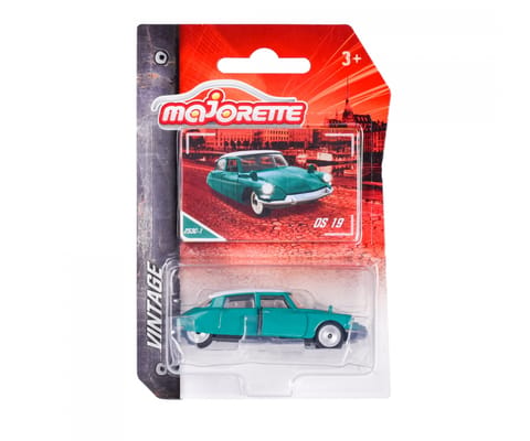 Majorette Die Cast Vintage Cars Citroen DS 19 Green