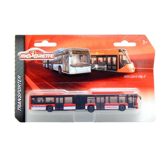 Majorette Transporter MAN Lion City G Red