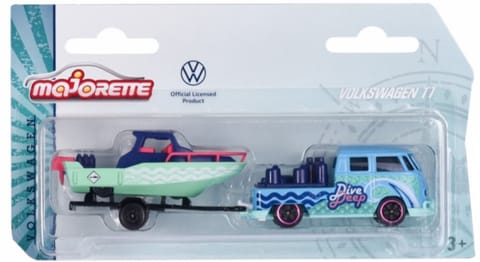 Majorette Volkswagen The Originals T1 with Trailer Blue