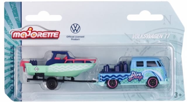 Majorette Volkswagen The Originals T1 with Trailer Blue