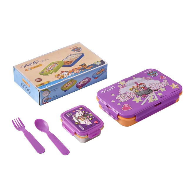 Youp Paw Patrol Ryder Lunch Box 450 ml (Purple Yellow)