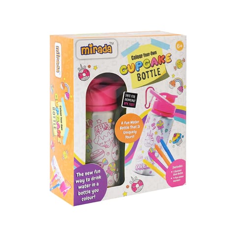 Mirada Colour Your Own Cupcake Bottle