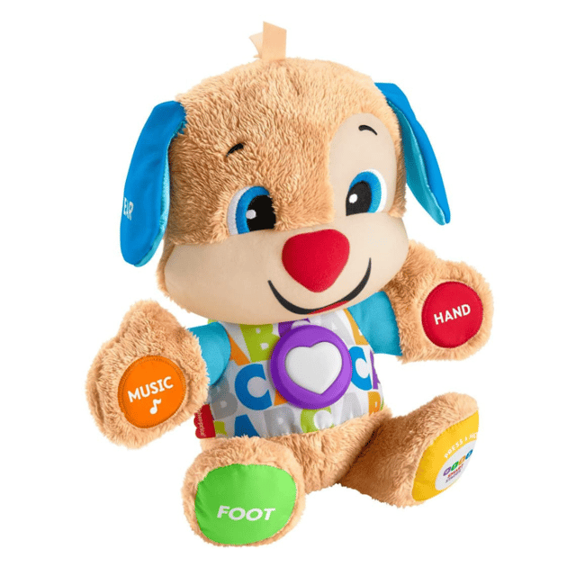 Fisher-Price Plush Baby Toy With Lights And Smart Stages Learning Content, Laugh & Learn Puppy