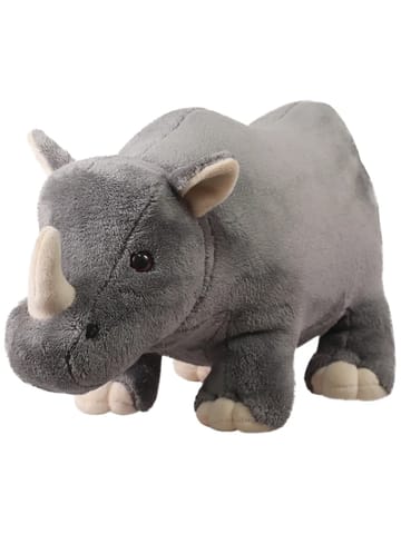 Mirada 35cm Standing Rhino - Stone Grey