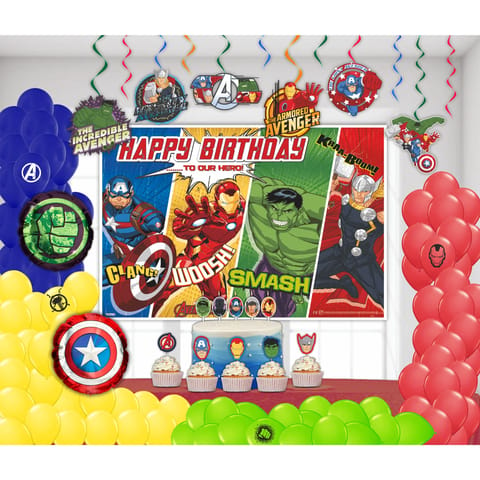 Sparkloon Avengers Party Decorations Box Pack Of 126