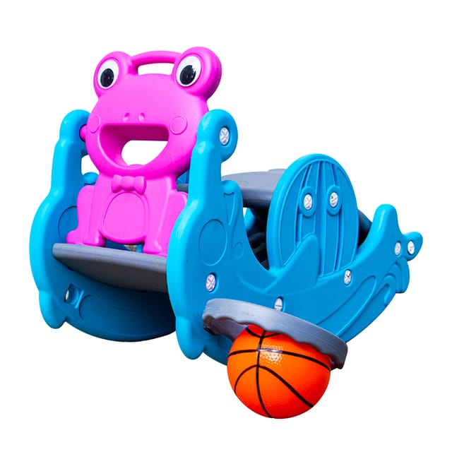 OK Play 3 in 1 Slide Along With Rocker & Basket Ball