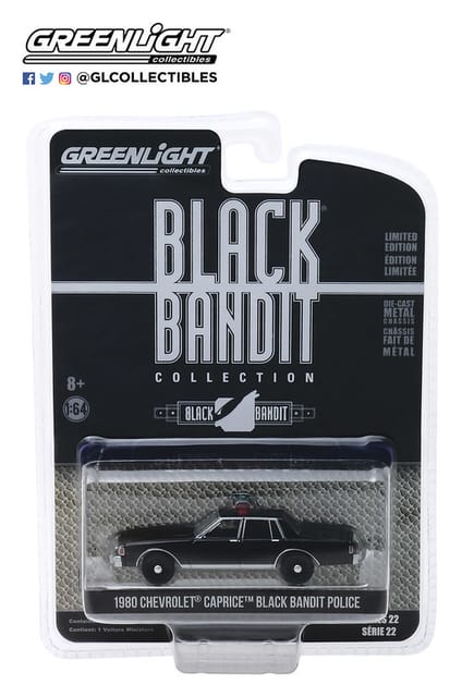 Greenlight Diecast Black Bandit Police 1980 Chevrolet Caprice