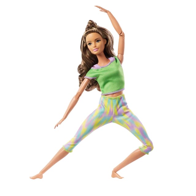 Barbie Made To Move Doll Green