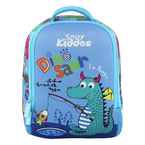 Smily Kiddos Preschool Backpack Dino Theme Blue